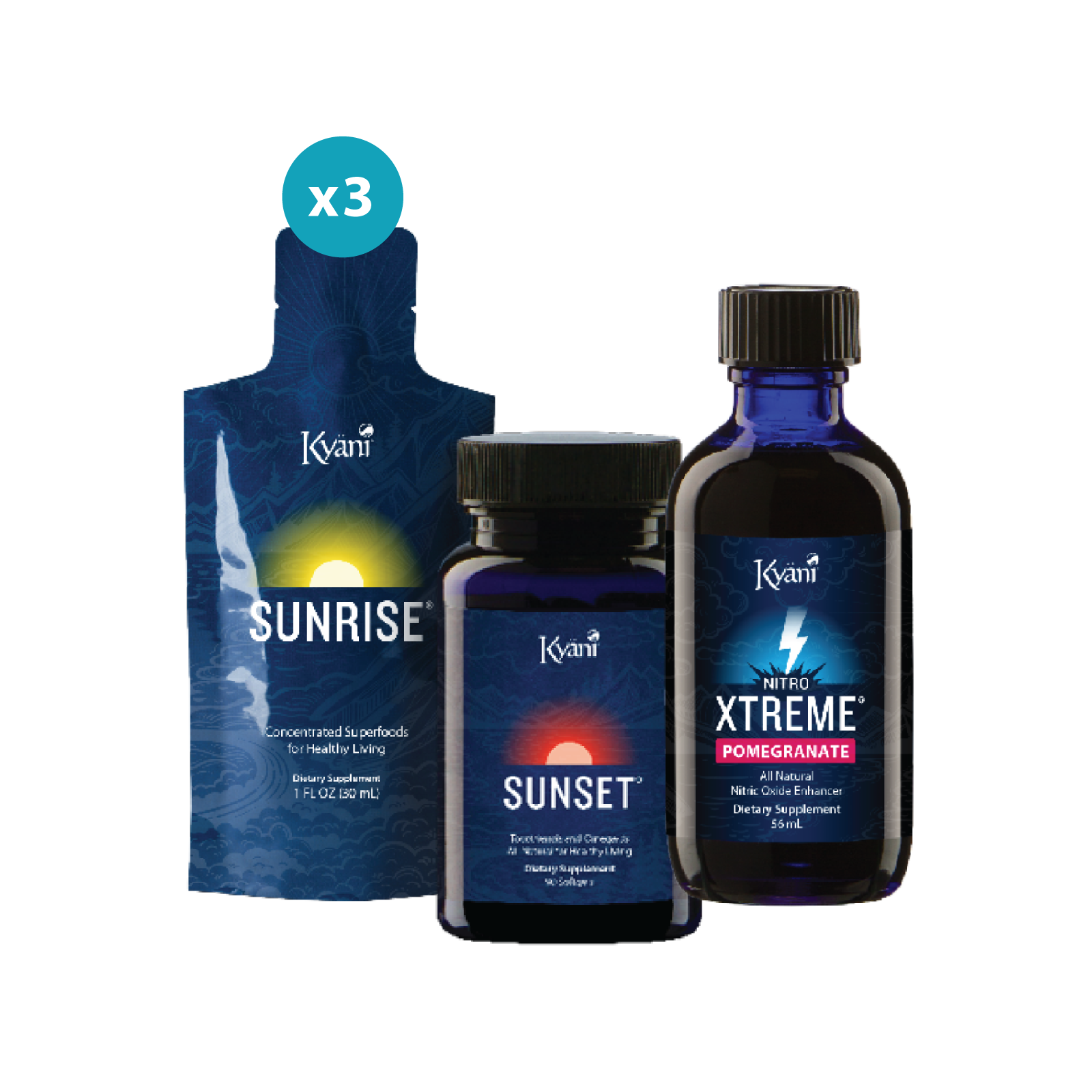 Xtreme Triangle of Health with 2 Extra Sunrise